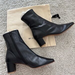 BY FAR Sofia Black Ankle Boots